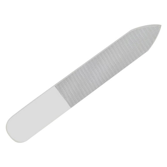 BRIGHTFUFU 1 lima de uñas de vidrio de doble cara para manicura, pulidora de uñas para uñas lisas y brillantes (cúspide)