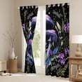thumbnail image 3 of Manfei Female Men Purple Mushroom Black Out Curtains,Starry Sky Curtains Pack of 2 (42x63 Each),Botanical Plants Bedroom Curtains,Microfiber Bedroom Decor, 3 of 6