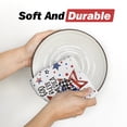 thumbnail image 4 of Sm:)e Star God Bless America Let Freedom Ring 4th of July Kitchen Dish Towels Set of 4 18x26 Inch, Red, Soft & Absorbent Patriotic Independence Day Washcloth, 4 of 7