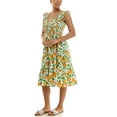 thumbnail image 4 of Nanette Lepore Women's Smocked Flutter Sleeve Midi Dress, Sizes XS-XXXL, 4 of 6