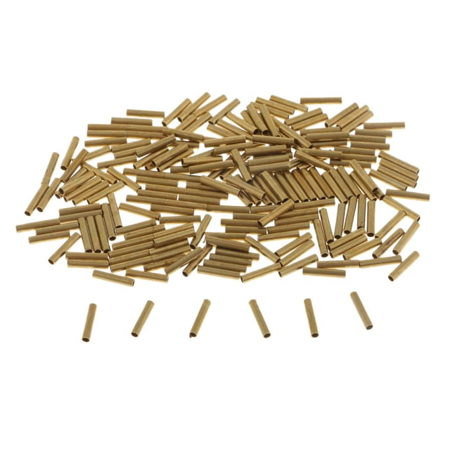 200 Piezas de Tubo con Mangas de de Un , Diámetro Interior de 1,0 Mm a 2,5 Mm Diámetro mm Macarena Mangas de engarce de un solo barril