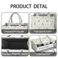 thumbnail image 4 of Large Capacity Tote Bag,Colorful Highland Cow Bathtub Pattern Handbag Fashion Luxury Tote Bag,15.7"x13"x 5.1" Inches,Laptop Compatible, 4 of 6
