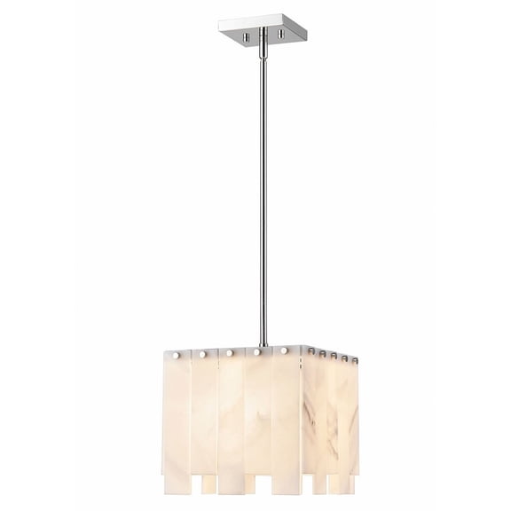 1 Light Pendant-11 Inches Tall And 11.5 Inches Wide-Polished Nickel Finish Z-Lite 345P12-Pn