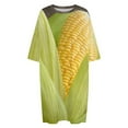 thumbnail image 4 of Corn Cob Sleepshirts For Sleeping Travels Loose Sleepdress Pajama Dress Soft Nightdress Sleepwear, 4 of 7