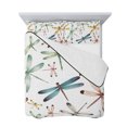 thumbnail image 7 of Dragonfly Twin Size Down Alternative Comforter, Lightweight Comforter Quilt Bedding Set with Pillow Shams Watercolor Colorful Nature Painting Art All Seasons Bed Comforter Duvet Insert 68"x86", 7 of 7