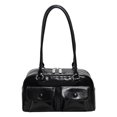thumbnail image 2 of Bolso Boston Tote Bag Mujer Multi Bolsillo Pu Cuero Sólido Axila, 2 of 9