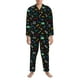 thumbnail image 3 of Balery Gamepads Pijama para Hombre de Dos Piezas con Manga Larga, Conjunto de Dormir y Descanso Suave con Bolsillos-Large, 3 of 7