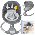 thumbnail image 4 of Jool Baby Nova Electric Baby Swing with Bluetooth And Remote Control, Gray, 4 of 9