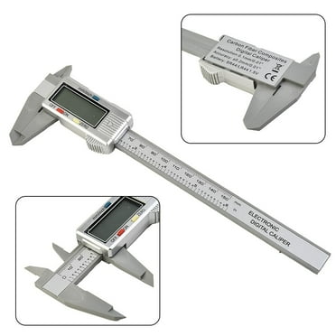 Digital Caliper Measuring Tool, Stainless Steel Vernier Caliper Digital Micrometer with Large LCD Screen, Easy Switch from Inch Metric, 6 Inch Caliper Tool for DIY/Household
