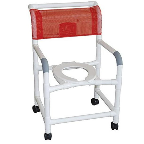 MJM International 122LPADJ Adjustable height shower chair 22 in