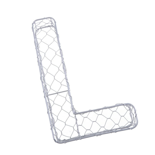 S SERENABLE Alphabet L Shape Iron Wire Frame Plant Pot Stand Wedding Garden L