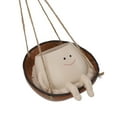 thumbnail image 4 of Kilisky Swing Face Planter Pot Multipurpose Cute Innovative Decorative Hanging Resin Flower Head Planters for Indoor Outdoor Plants 14x10.2x14cm / 5.5x4.0x5.5in, 4 of 21