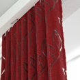 thumbnail image 3 of Cortina Semi Opaca Kuymtek 2 Uds 2m Ventana Partición Hoja Vid Rojo Vino, 3 of 5