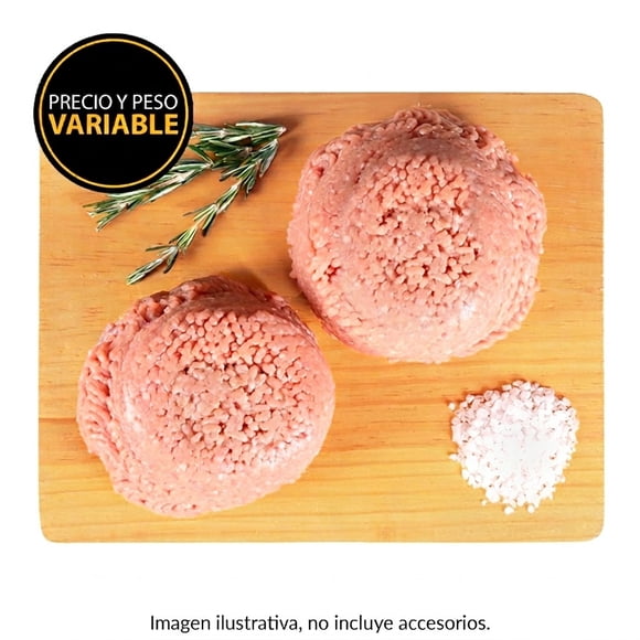 Molida de cerdo por kg peso aprox por charola 700 a 800 g