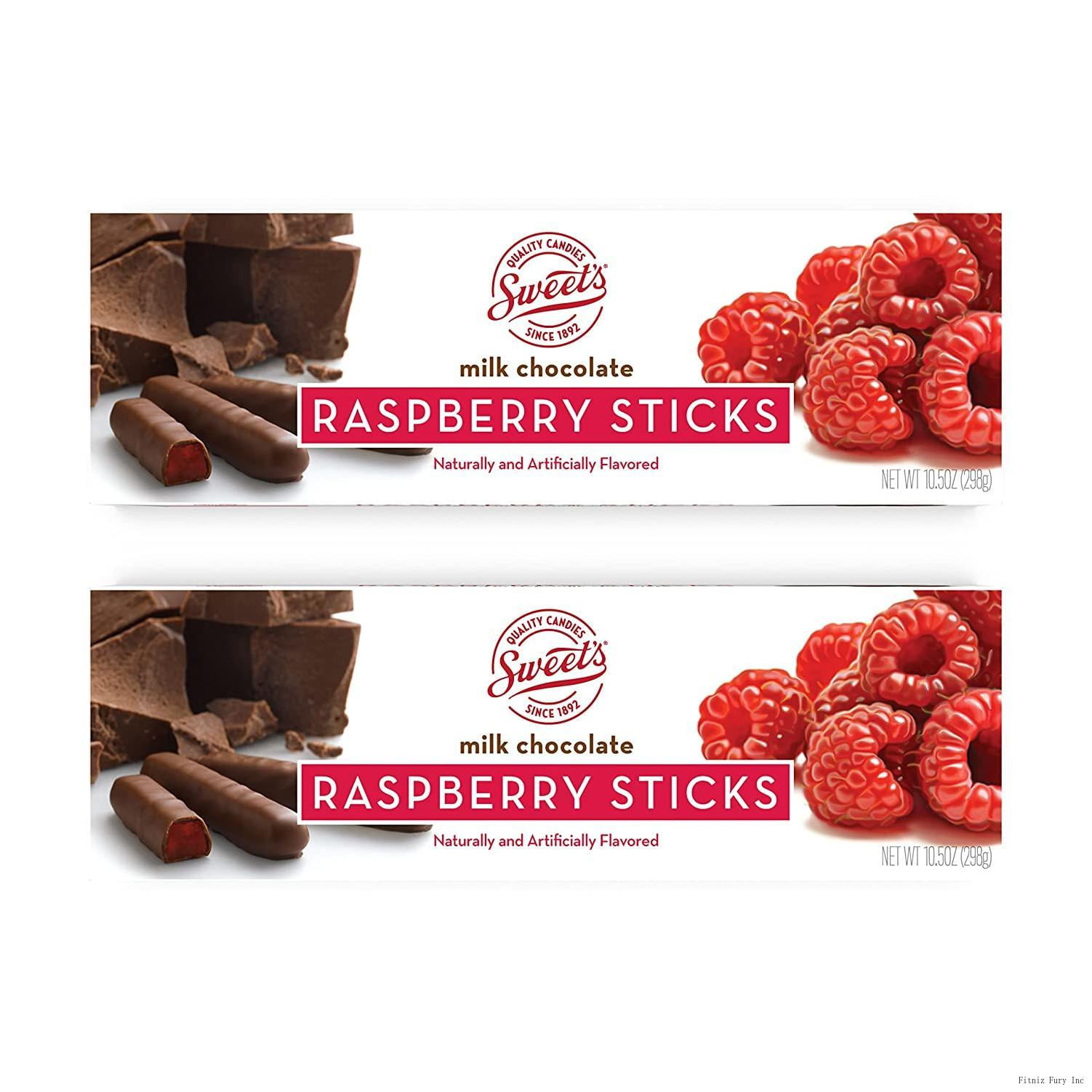 Sweet Candy Milk Chocolate Raspberry Sticks Chocolate Covered Candy