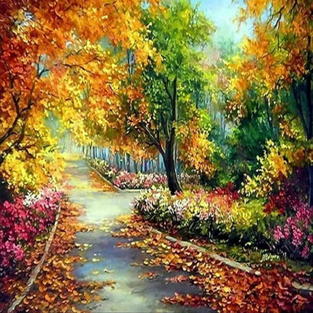 Mosaic Cross - CHLTRA 5D DIY Diamond Painting Landscape Cross Stitch Diamond Embroidery Mosaic Wall Stickers Home Decor without Frame