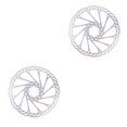 thumbnail image 3 of Wosthever Disco de freno de ciclismo bicicleta de montaña bicicleta de carretera Rotor de freno de Metal accesorios de bicicleta 203mm Type2 NO2 Wosthever CBP584395, 3 of 5
