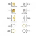 thumbnail image 1 of WXJ13 Hair Braid Rings with Metallic Cord, 230 PCS Aluminum Hair Coil for Braids, Extensions, and Updos, 1 of 8