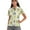 Cactus and Floral White, variant on COEQINE Women Short Sleeve Golf Shirts Moisture Wicking 1/4 Zip Golf Tops Corgi Heart Shaped Balloon and Paw Print Pattern Workout Polo Shirts Quick Dry Fit Sportswear for Valentine's Day, XS
