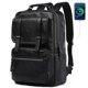 thumbnail image 1 of Vintage leather laptop backpack for men, large waterproof travel black backpack, 16 -inch 26-27s, 1 of 5