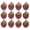 D 12PC, variant on KFUIRDE Vintage Painted Christmas Ornaments Set 12pc, Warm Brown Retro Tree Decor with Shatterproof Hanging Balls, Vintage Style Accents for Christmas Tree Mantel Wreath, Holiday Display