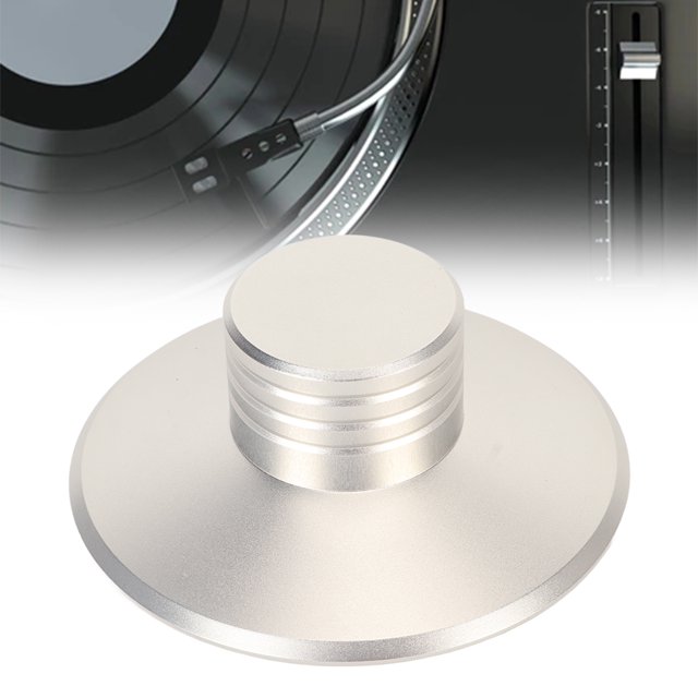 Estabilizador de Disco de Metal para Tocadiscos de Vinilo LP Abrazaderas de Peso para Tocadiscos HiFi de aleación de Aluminio Reductor de Vibraciones para Tocadiscos de Vinilo