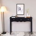 thumbnail image 6 of Costway Console Table Hall table Side Table Desk Accent Table 3 Drawers Entryway Black, 6 of 10