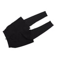 thumbnail image 5 of Pantalones negros falsos de 2 piezas para hombre, pantalones elásticos de entrenamiento de secado rápido 2 en 1, pantalones de mallas de gimnasio para ejercicio, 5 of 5