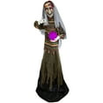 thumbnail image 2 of Northlight 5.5' Prelit Standing Fortune Telling Witch with Crystal Ball Halloween Decoration -, 2 of 9