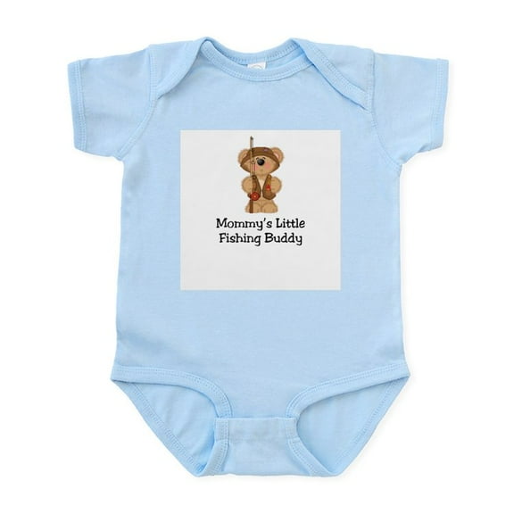 CafePress - Mommy's Fishing Buddy Infant Bodysuit - Baby Light Bodysuit, Size Newborn - 24 Months