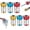 Mix-6pcs, variant on Screwdriver Head Magnetic Ring, Upgraded 1/4 Inch/6.35mm Universal Strong Magnetic Screw Ring for Hex Screwdriver & Power Bits, Magnetic Screw Holder Attachment for Fastening & Repair (Mix-3PCS)