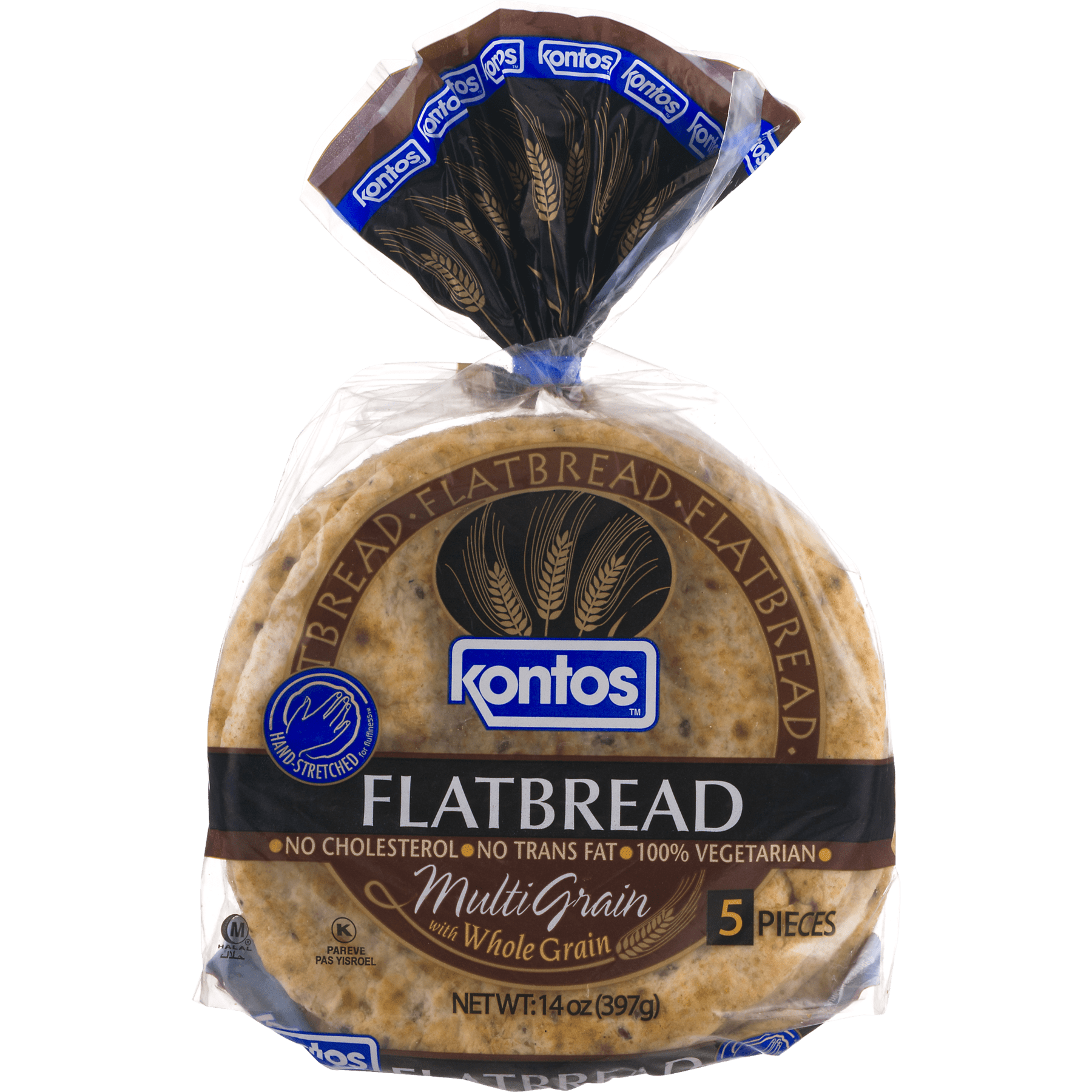 Kontos Flatbread Multi Grain with Whole Grain - 5 CT