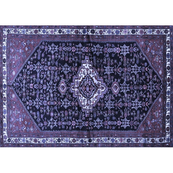 Ahgly Company Indoor Rectangle Persian Blue Traditional Area Rugs, 2' x 3'