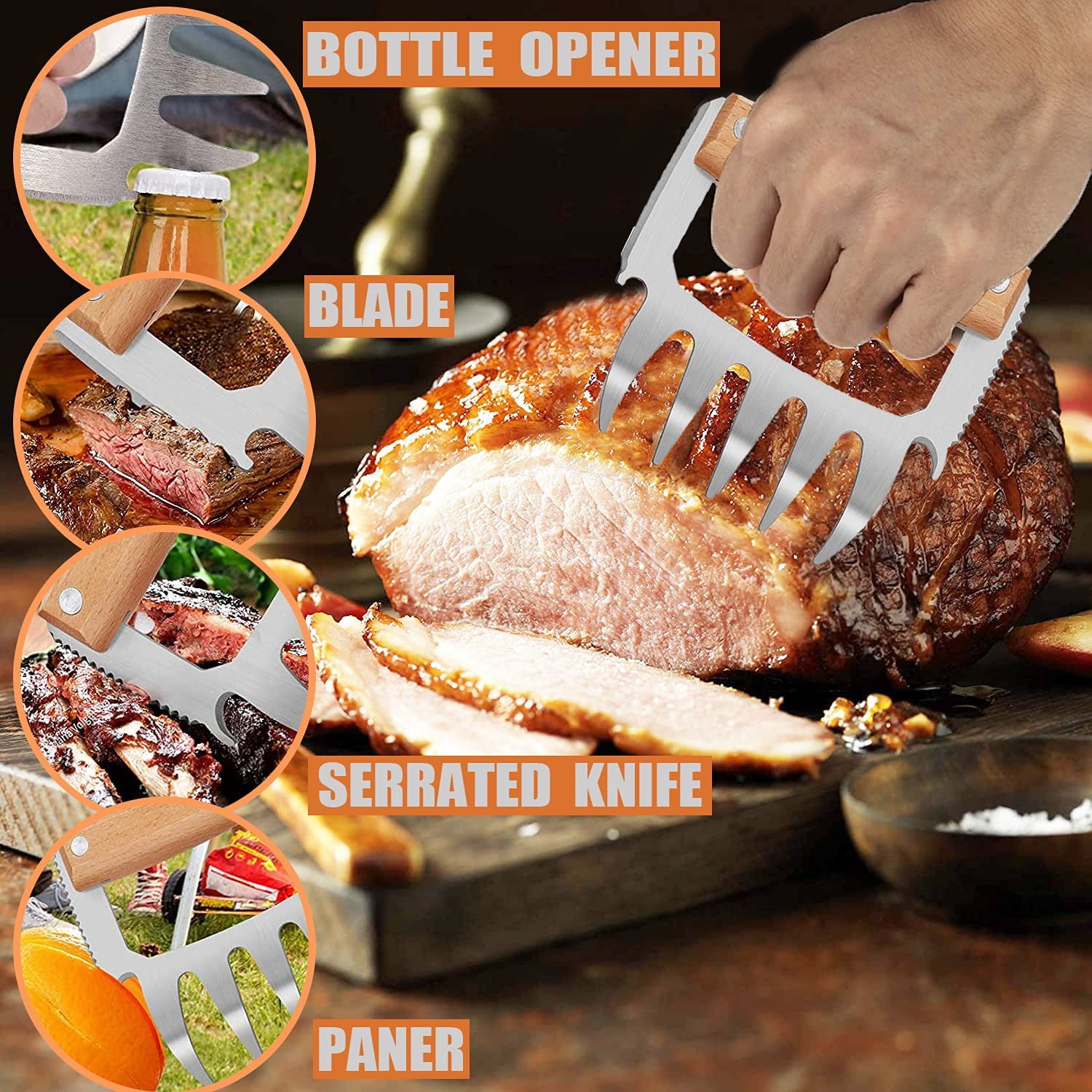 2Pcs Meat Claws Bbq Accessories Bear Claws, Pulled Pork Bbq Gifts Kitchen  Grill Gadgets For Men Bbq Tools, Bbq Kitchen Utensils For Cook/Bbq Fanatic  