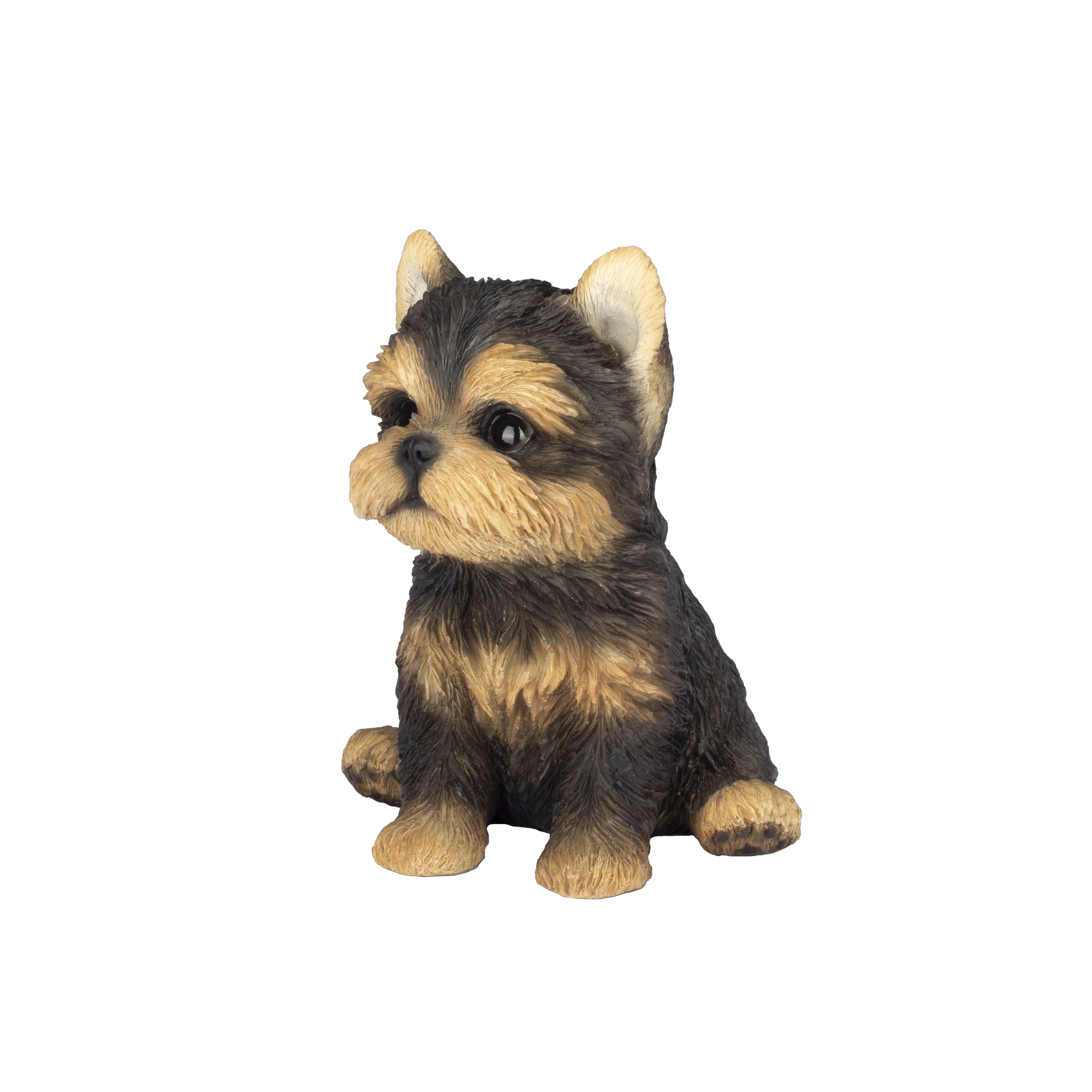 SOREAL Brown YorkTerrier | Handpainted Decorative Puppy Statue for Home & Garden Decor | Premium Polyresin Dog Statue | Gift for Dog Lovers | Weather-Resistant Indoor/Outdoor Decor