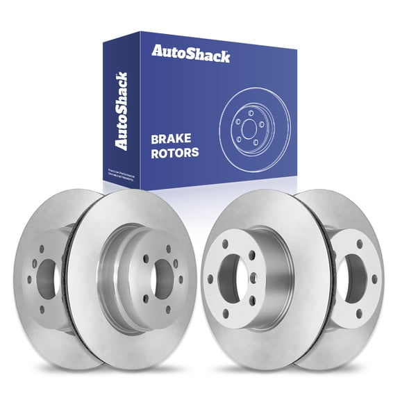 AutoShack Front Vented & Rear Vented Brake Rotors 4-PC Set Replacement for 2007-2013 BMW 328i 2006-2011 BMW 323i