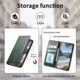 thumbnail image 4 of FOXDOCK Funda para Samsung Galaxy S26 Ultra: Cierre magnético, soporte ajustable, ranuras para tarjetas y correa integrada-verde, 4 of 6
