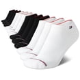thumbnail image 1 of Calcetines No Show Tommy Hilfiger para mujer, paquete de 12, blanco/negro, 1 of 5