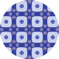 thumbnail image 1 of Ahgly Company Machine Washable Indoor Round Transitional Blue Orchid Blue Area Rugs, 8' Round, 1 of 7