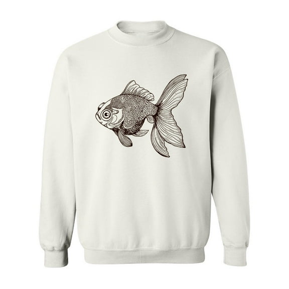 A Gold Fish Sweatshirt Men -Image by Shutterstock, Male 4X-Large
