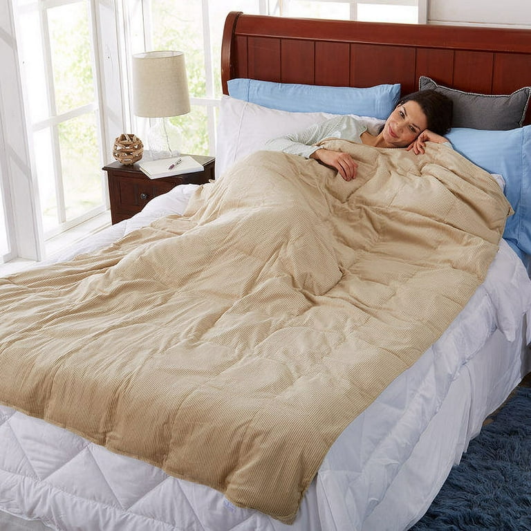SleepTight Weighted Blanket with Neck Cut Out