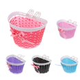 thumbnail image 1 of 5 Pcs Panier avant pour Vélo Enfants Filles Support de Courses, 1 of 6