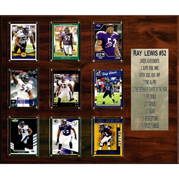 Ray Lewis Baltimore Ravens 15'' x 18'' Plaque
