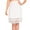 White, variant on Hirigin Half Slip for Women Under Dresses Satin Lace Trim Long Underskirt   Knee Length Slip Skirt