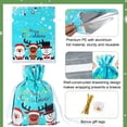 thumbnail image 5 of HRX Package Christmas Drawstring Gift Bags Holiday Gift Wrapping Bags Drawstring, 15pcs Christmas Foil Sacks Pouches with Gift Tag for Xmas Presents Party Favor, 5 of 7