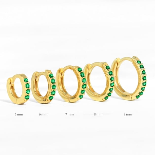 Pendientes de aro de plata de ley 925 auténtica CANNER para mujer, pendientes de círculo redondo, pendientes de Piercing de circón, joyería de tendencia personalizada Deng Xun unisex