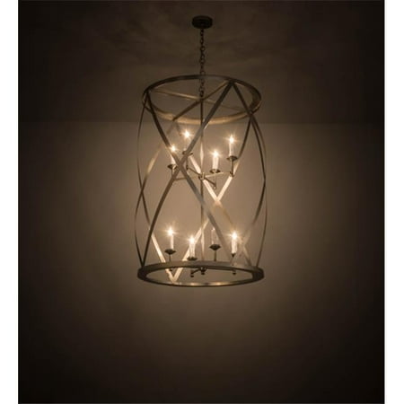

Meyda 172872 30 in. Desmond Pendant Brushed Nickel Finish