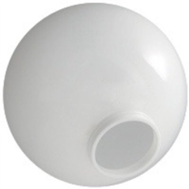 12 in. White Acrylic Globe 4 in. Extruded Neck Opening American