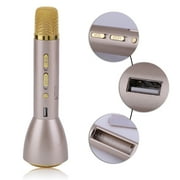 2PCS K088 Adjustable Volume Wireless Karaoke Player Microphone Compact Speaker Mic