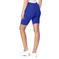 thumbnail image 4 of Moa Collection Women's Workout High Waist Comfy Elastic Band Active Biker Shorts Pants S-3XL, 4 of 5